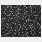 Space Pattern Fleece-Decke Fleecedecke (Vorderseite (Horizontal))