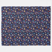 Space Pattern  Fleecedecke (Vorderseite (Horizontal))