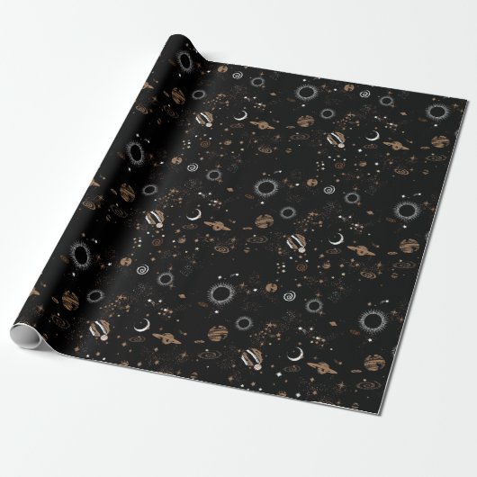 Space Pattern  Geschenkpapier (Ungerollt)