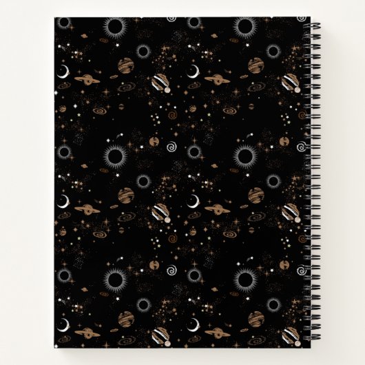 Space Pattern Notizblock (Rückseite)