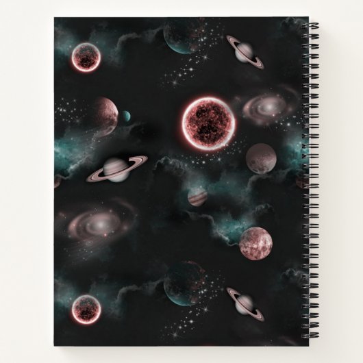 Space Pattern  Notizblock (Rückseite)