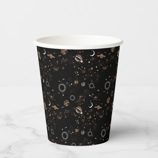 Space Pattern Pappbecher (Vorderseite)