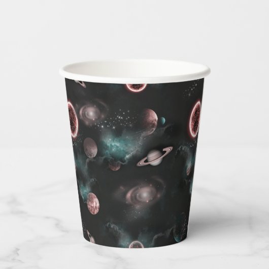 Space Pattern  Pappbecher (Rückseite)