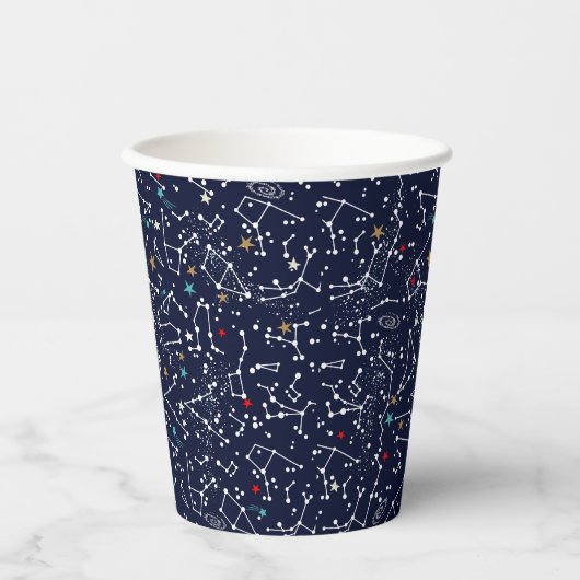 Space Pattern Pappbecher (Vorderseite)