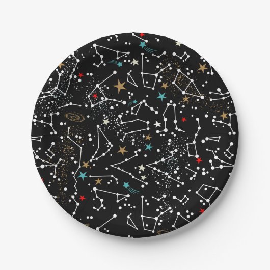 Space Pattern Pappteller (Vorderseite)