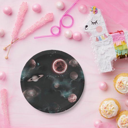 Space Pattern  Pappteller (Party)