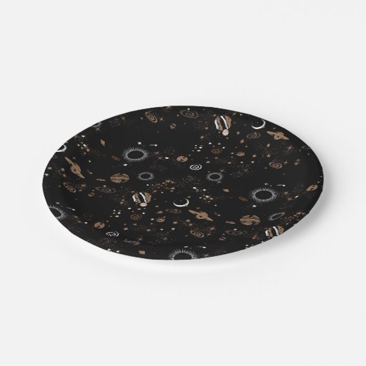 Space Pattern Pappteller (Schrägansicht)