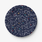Space Pattern Pappteller (Vorderseite)