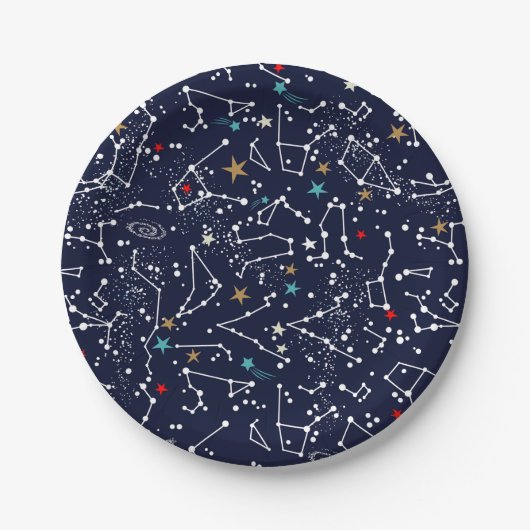 Space Pattern Pappteller (Vorderseite)