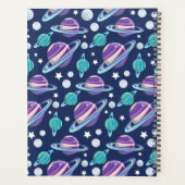 Space Pattern, Planets, Stars, Galaxy, Your Name Planer (Rückseite)