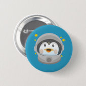 Space Penguin Button (Vorne & Hinten)