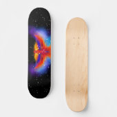 Space Phoenix Nebula Black Starlight Sky Skateboard (Vorderseite)