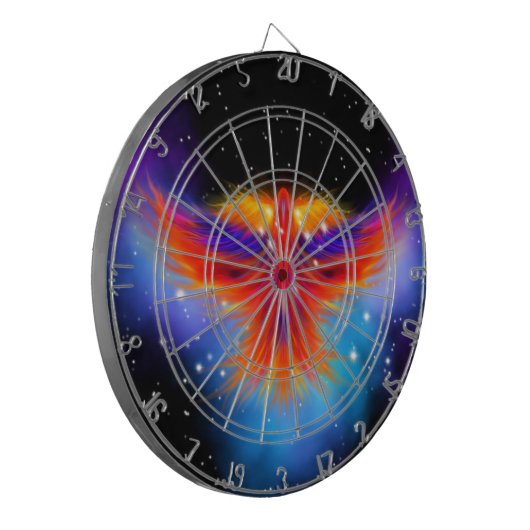 Space Phoenix Nebula Dartscheibe (Vorderseite Links)