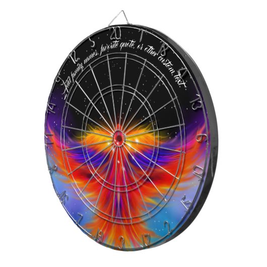 Space Phoenix Nebula Dartscheibe (Vorderseite rechts)