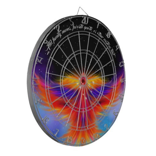 Space Phoenix Nebula Dartscheibe (Vorderseite Links)