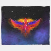 Space Phoenix Nebula Fleecedecke (Vorderseite (Horizontal))