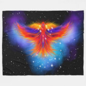 Space Phoenix Nebula Fleecedecke (Vorderseite (Horizontal))