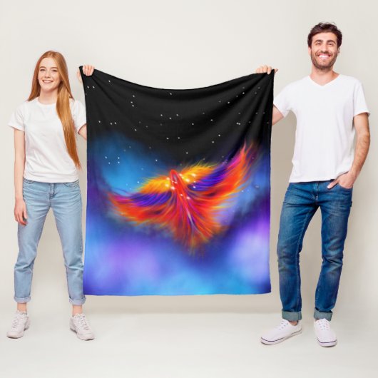 Space Phoenix Nebula Fleecedecke (Beispiel)