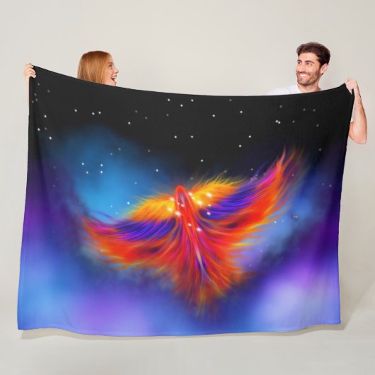 Space Phoenix Nebula Fleecedecke (Beispiel)