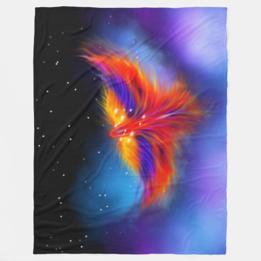 Space Phoenix Nebula Fleecedecke (Vorderseite)