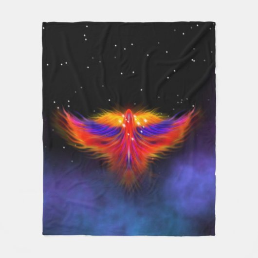 Space Phoenix Nebula Fleecedecke (Vorderseite)