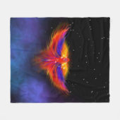 Space Phoenix Nebula Fleecedecke (Vorderseite (Horizontal))