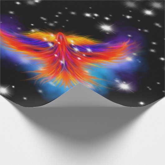 Space Phoenix Nebula Geschenkpapier (Ecke)
