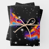Space Phoenix Nebula Geschenkpapier Set (Beispiel)