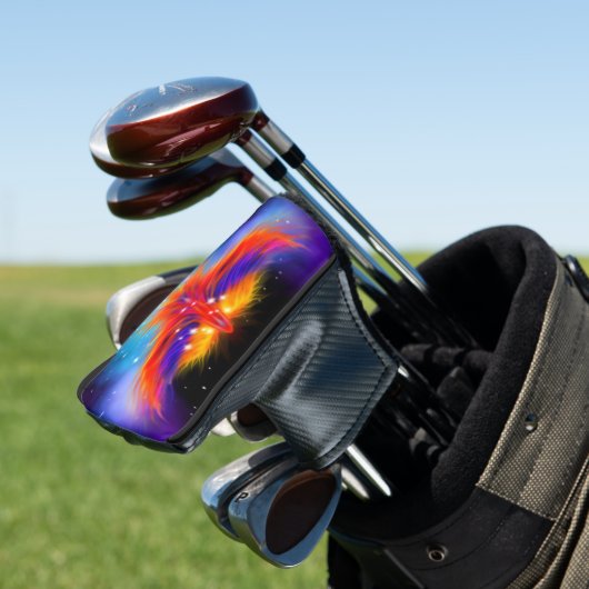 Space Phoenix Nebula Golf Headcover (In Situ)
