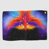 Space Phoenix Nebula Golfhandtuch (Horizontal)