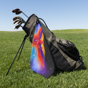 Space Phoenix Nebula Golfhandtuch
