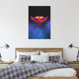 Space Phoenix Nebula Leinwanddruck