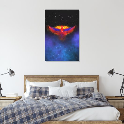 Space Phoenix Nebula Leinwanddruck (Insitu (Schlafzimmer))