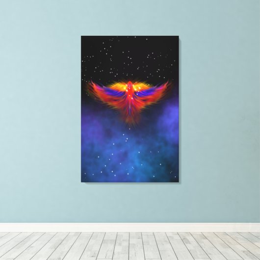 Space Phoenix Nebula Leinwanddruck (Insitu (Holzboden))