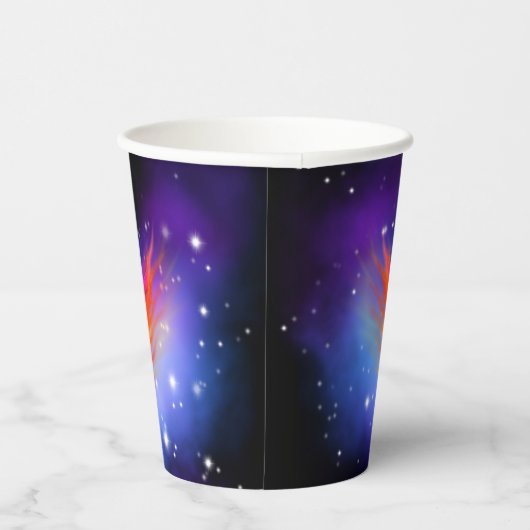 Space Phoenix Nebula Pappbecher (Rechts)