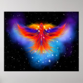 Space Phoenix Nebula Poster (Vorne)
