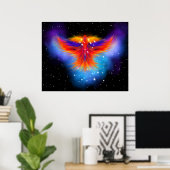 Space Phoenix Nebula Poster (Heimbüro)