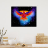 Space Phoenix Nebula Poster (Küche)