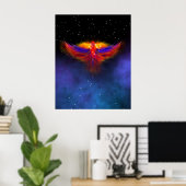 Space Phoenix Nebula Poster (Heimbüro)