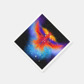 Space Phoenix Nebula Serviette (Ecke)