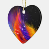 Space Phoenix Wing Keramik Ornament (Links)