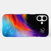 Space Phoenix Wing Monogram Case-Mate iPhone Hülle (Rückseite (Horizontal))