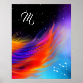Space Phoenix Wing Monogram Poster (Vorne)