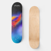 Space Phoenix Wing Nebula Skateboard (Vorderseite)