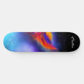 Space Phoenix Wing Nebula Skateboard (Horizontal)