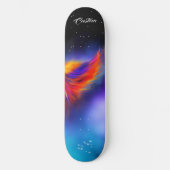 Space Phoenix Wing Nebula Skateboard (Vorderseite)