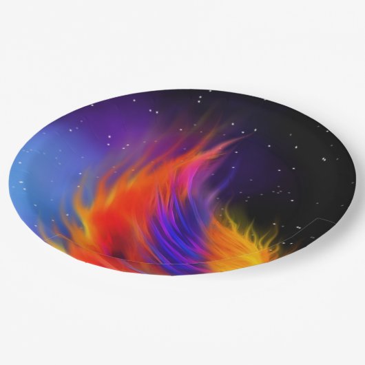 Space Phoenix Wing Pappteller (Schrägansicht)