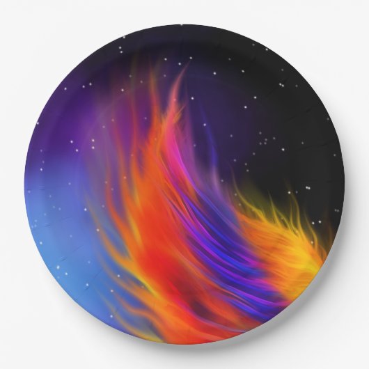 Space Phoenix Wing Pappteller (Vorderseite)