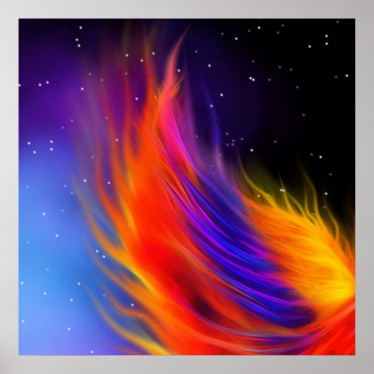 Space Phoenix Wing Poster (Vorne)