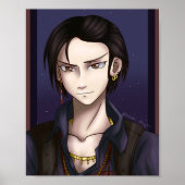 Space Pirate Portrait Poster (Vorne)